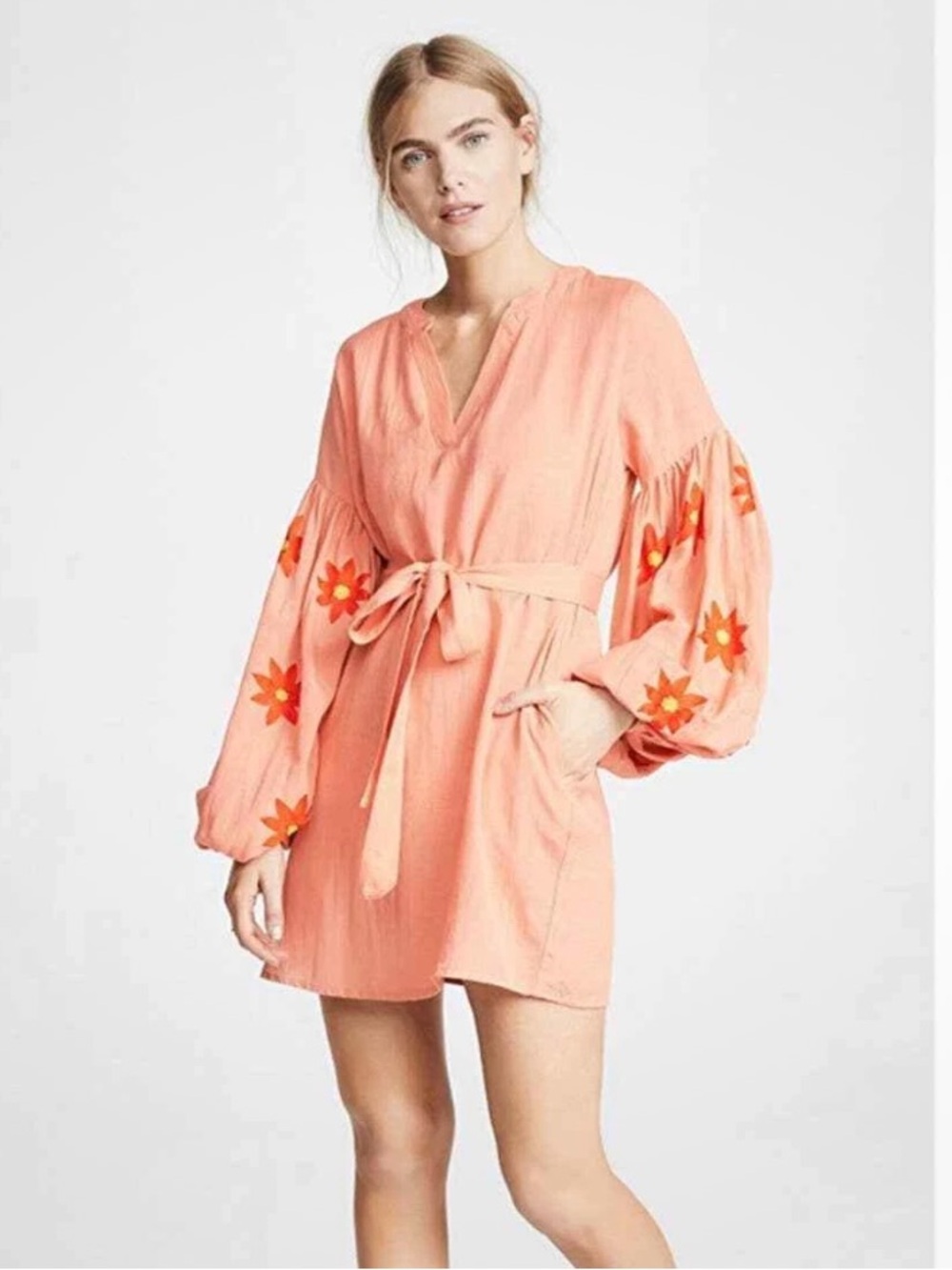 Sundress Cristiana Embroidered Mini Dress Size XS/S